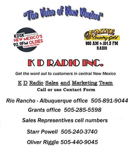 2010 Media Package for K D Radio Network Inc Grants, New Mexico